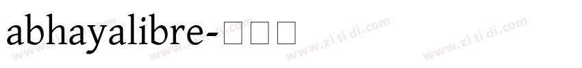 abhayalibre字体转换