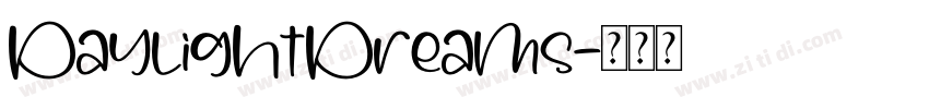 DaylightDreams字体转换