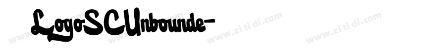 标小智无界黑LogoSCUnbounde字体转换