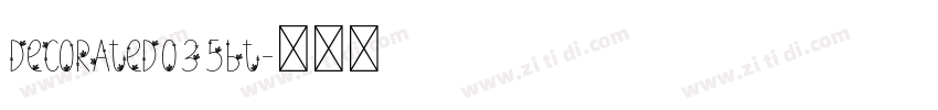 decorated035BT字体转换