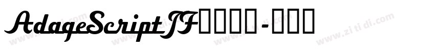 AdageScriptJF字体下载字体转换