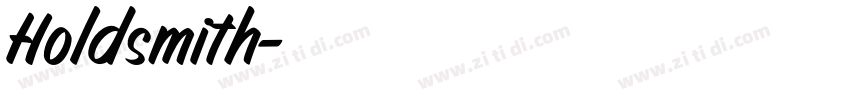 Holdsmith字体转换