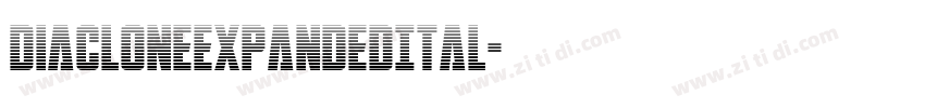 DiaCloneExpandedItal字体转换