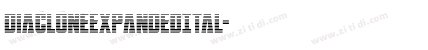 DiaCloneExpandedItal字体转换
