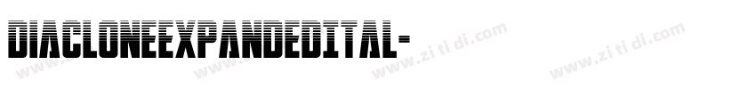 DiaCloneExpandedItal字体转换