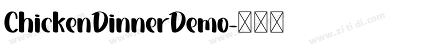 ChickenDinnerDemo字体转换