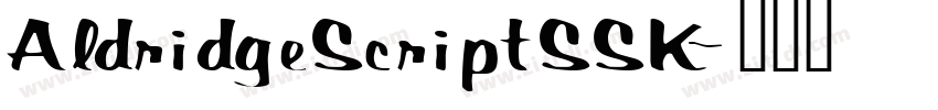 AldridgeScriptSSK字体转换