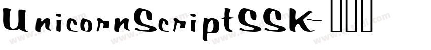 UnicornScriptSSK字体转换