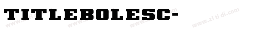 TitleBoleSC字体转换
