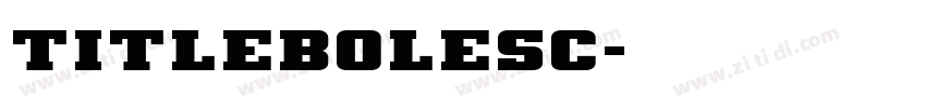 TitleBoleSC字体转换