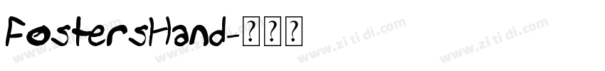 FostersHand字体转换