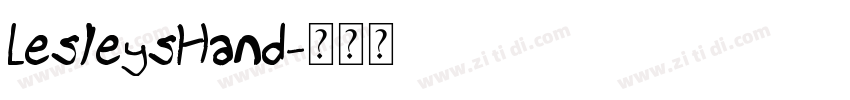 LesleysHand字体转换