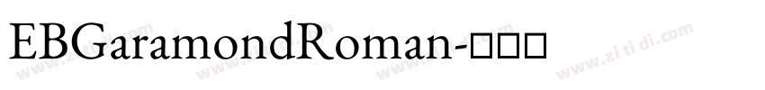 EBGaramondRoman字体转换