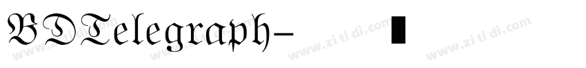BDTelegraph字体转换