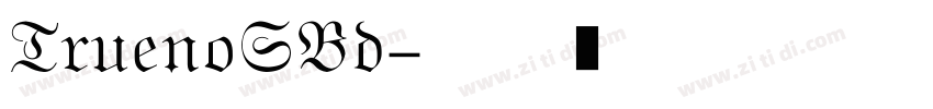 TruenoSBd字体转换