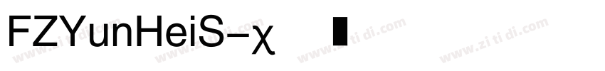 FZYunHeiS字体转换