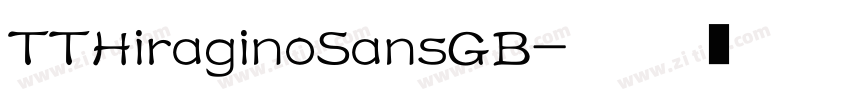 TTHiraginoSansGB字体转换