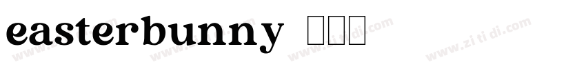 easterbunny字体转换