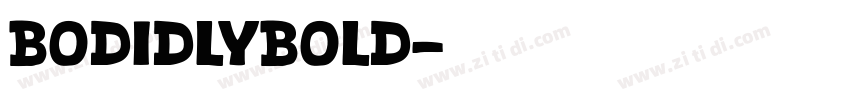 BODIDLYBOLD字体转换