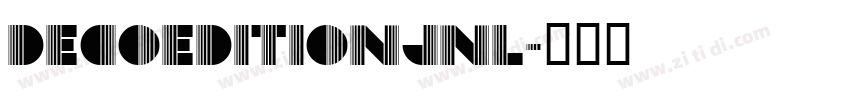 DecoEditionJNL字体转换