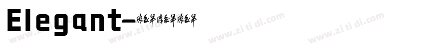 Elegant字体转换