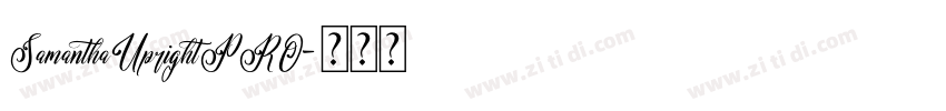 SamanthaUprightPRO字体转换