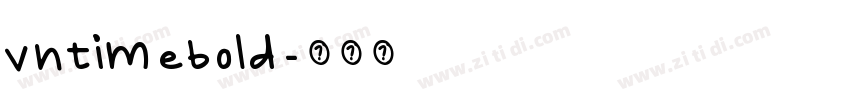vntimebold字体转换