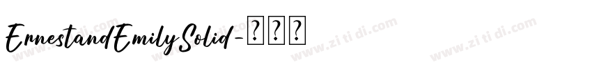ErnestandEmilySolid字体转换