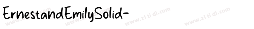 ErnestandEmilySolid字体转换