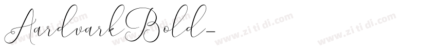 AardvarkBold字体转换