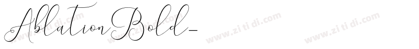 AblationBold字体转换