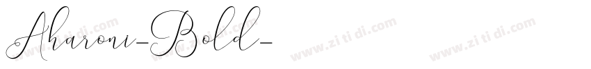 Aharoni-Bold字体转换