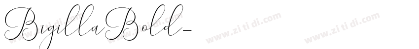 BigillaBold字体转换