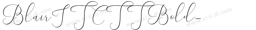 BlairITCTTBold字体转换