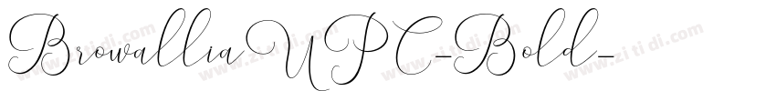 BrowalliaUPC-Bold字体转换
