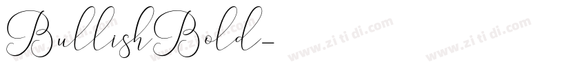 BullishBold字体转换