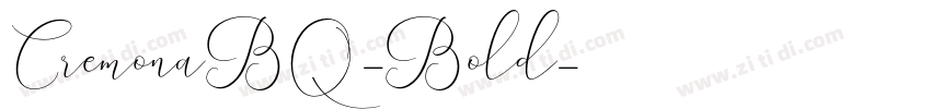 CremonaBQ-Bold字体转换
