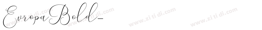 EvropaBold字体转换