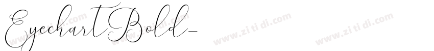 EyechartBold字体转换
