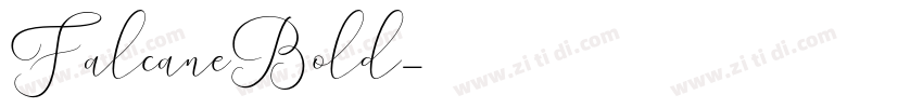FalcaneBold字体转换