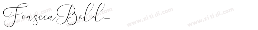 FonsecaBold字体转换
