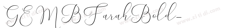GEMBFarahBold字体转换