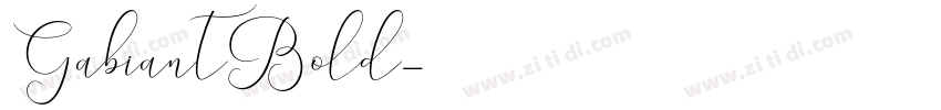 GabiantBold字体转换