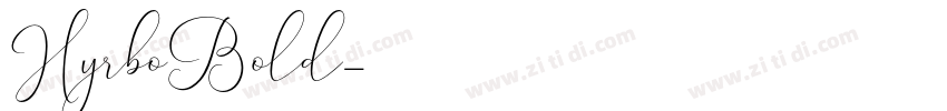 HyrboBold字体转换