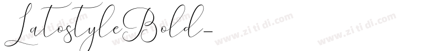 LatostyleBold字体转换