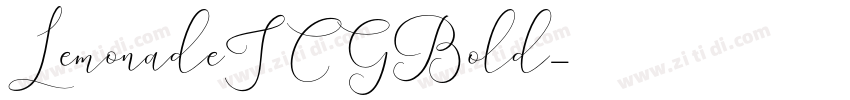 LemonadeICGBold字体转换
