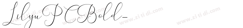LilyuPCBold字体转换