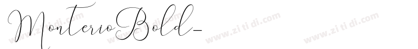 MonterioBold字体转换