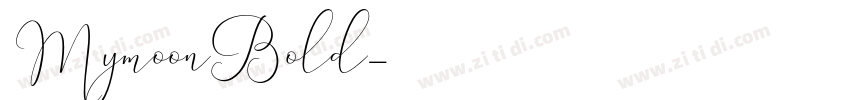 MymoonBold字体转换