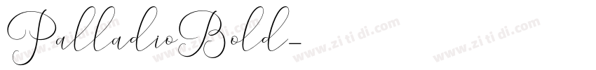 PalladioBold字体转换